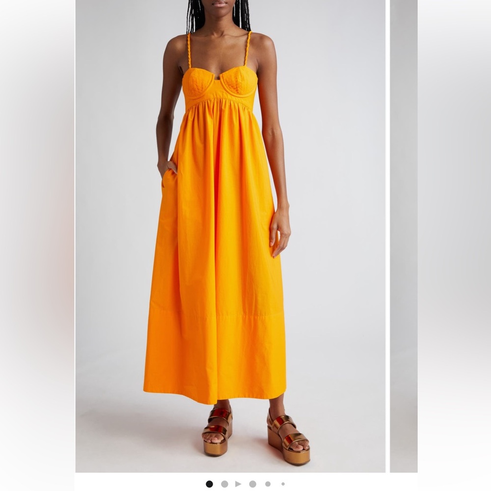 FARM Rio Vibrant Orange Maxi Dress